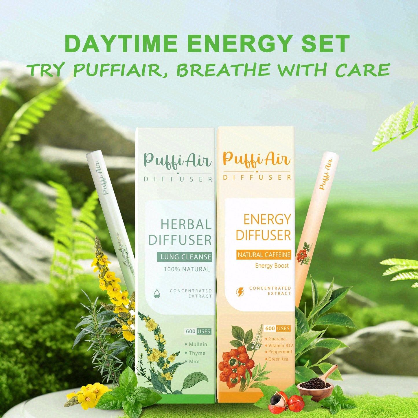 Daytime Energy Set - 600 Uses Each