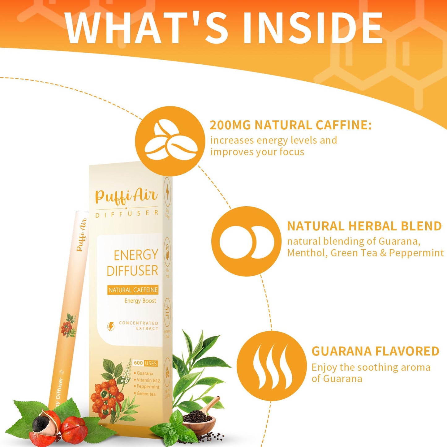 Energy Herbal Diffuser- 600 Uses